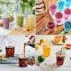 image 7 of ECONX 16oz Clear Plastic Smoothie Cups with Flat Lids Reusable for Smoothies, Juice, Milkshakes 50pk