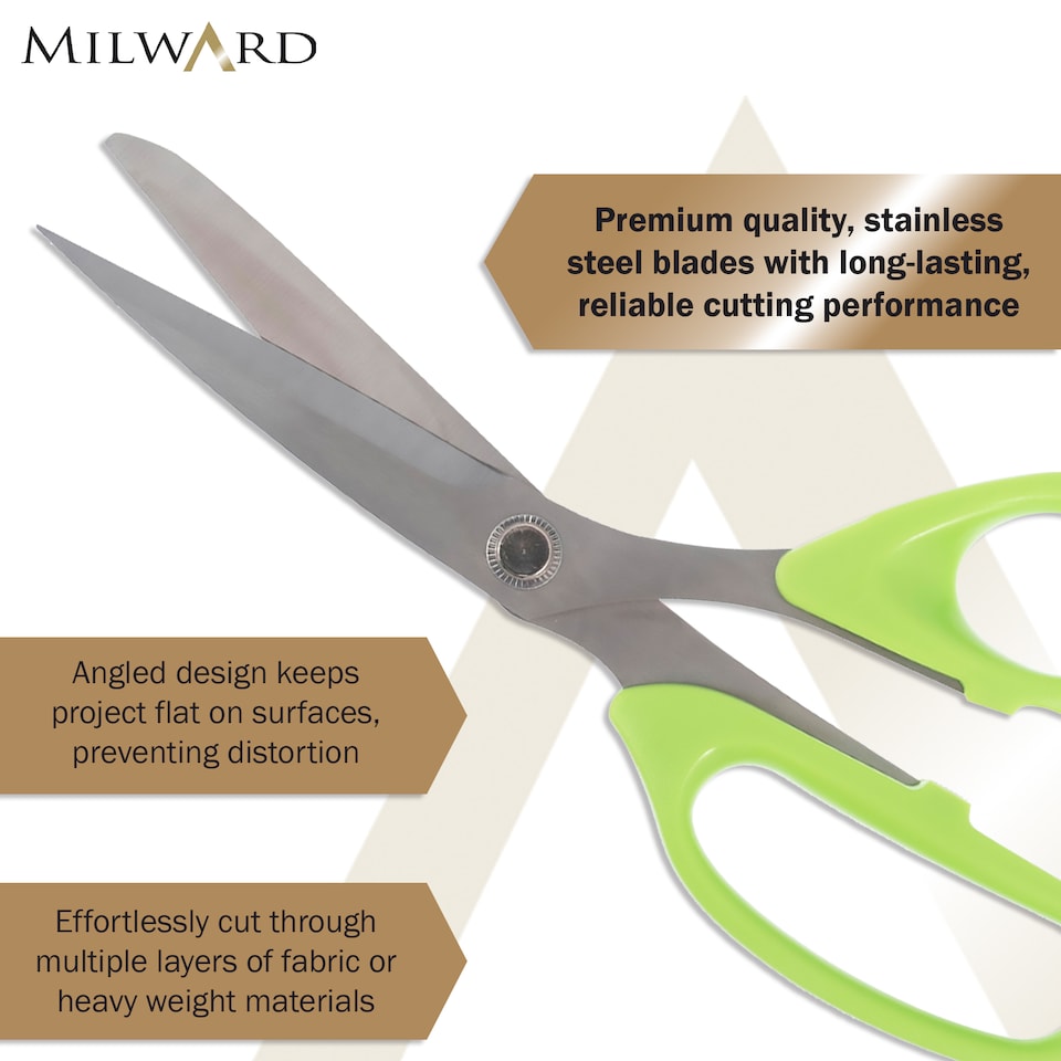 image 1 of Milward General Purpose Scissors - 22.8cm/9in Sharp Fabric, Craft & Office Scissors with Ergonomic Handle