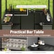 image 4 of COSTWAY 3-Piece Outdoor BBQ Canopy Grill Gazebo with Awning