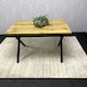 image 5 of Wooden Dining Table With Metal Legs for Dining, Work, or Study Brown