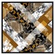 image 2 of Geometric snake skin & patterns (Picutre Frame) Brown | Oak | M