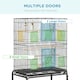 image 2 of PawHut Bird Cage, with Stand, Wheels, Toys, for Budgies, Finches, Parakeets