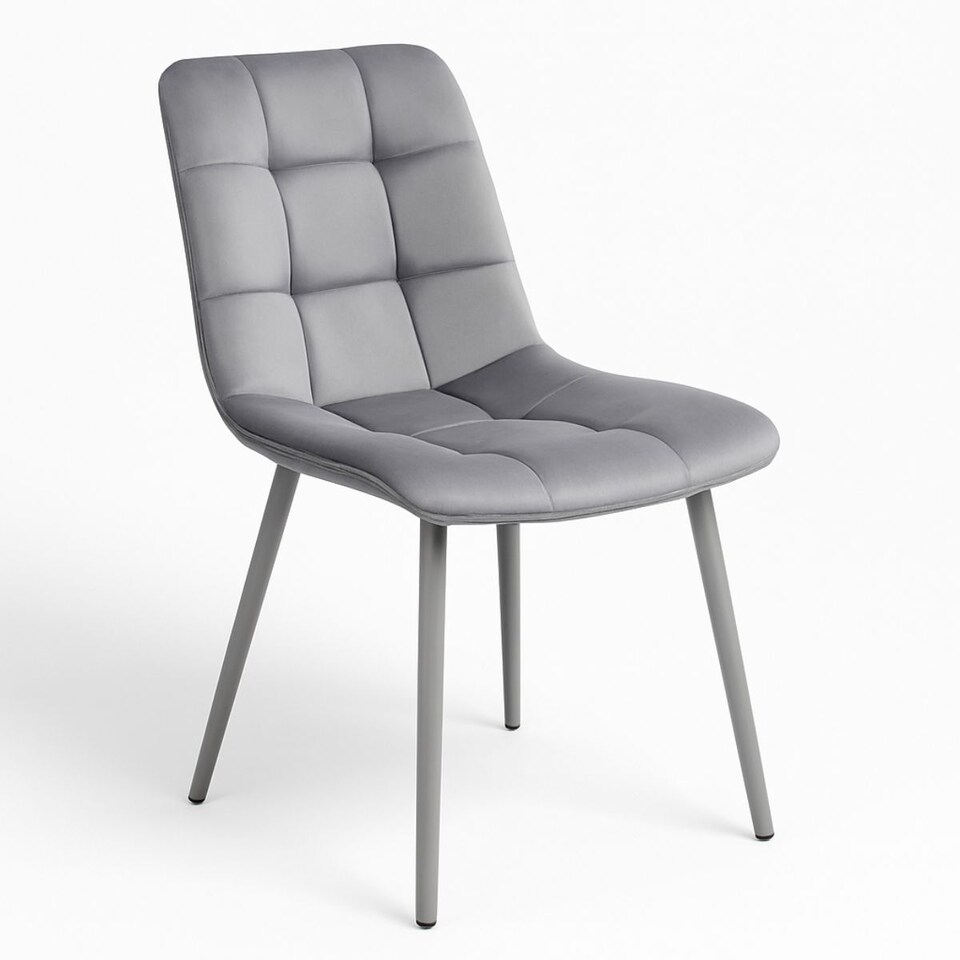 image 1 of Grey Wooden Dining Table Set with 4 Grey Chairs and 1 Bench - Dining Furniture