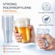 image 2 of Hero Disposable Pint Cups Glasses Clear Plastic Tumblers, Food Grade Cold Drink Cups, UKCA Marked, Lined Pint Measure, Recyclable Party Cups | Clear | Clear | Pint | 50