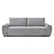 image 2 of Freya 3 Seater Corduroy Sofa Bed | Grey | Light Grey | Three Seater