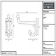 image 4 of Hammer & Tongs Flat Top Ball End Hat & Coat Hook - W35mm x H85mm - Raw