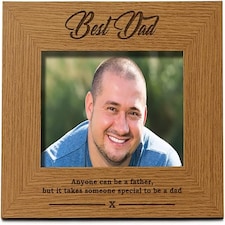 Best Dad Wooden Photo Frame Gift Brown | Brown 8x10 | One Size