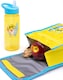 image 5 of Baby Shark Backpack and Lunch Box Set for Toddlers | Boys Girls 4 Piece Song Rucksack, Lunch Box, Pencil Case, Water Bottle | Yellow Blue 3D Shark Fins | Multi | Multicoloured