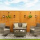 image 2 of ValueLights Set of 4 Multi-Function Wall/Fence Solar Lights | Black