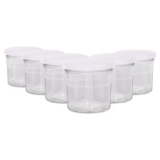 Argon Tableware Glass Jam Jars with Lids - 150ml - Pack of 6