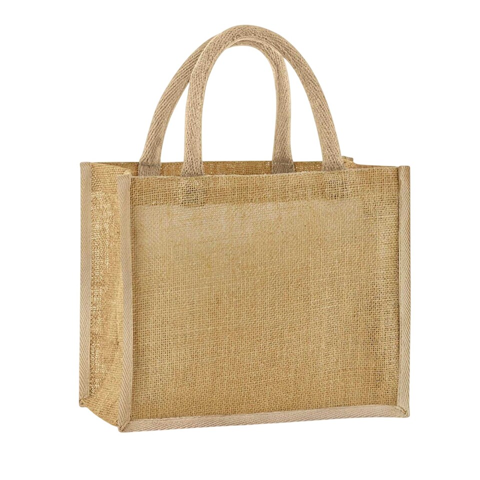 image 1 of Westford Mill Starched Jute Midi Tote Bag | Multi | Natural | One Size | 1