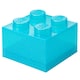 image 5 of LEGO Storage Brick 4 Stud- Glitter Light Blue