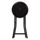 image 4 of Harbour Housewares Padded Folding Stool - Black | Black | Black