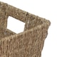 image 2 of Large Tapered Seagrass Basket | Green | Green | L
