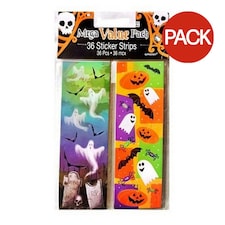 Amscan Stripe Halloween Stickers (Pack of 36) - Multicoloured - One Size