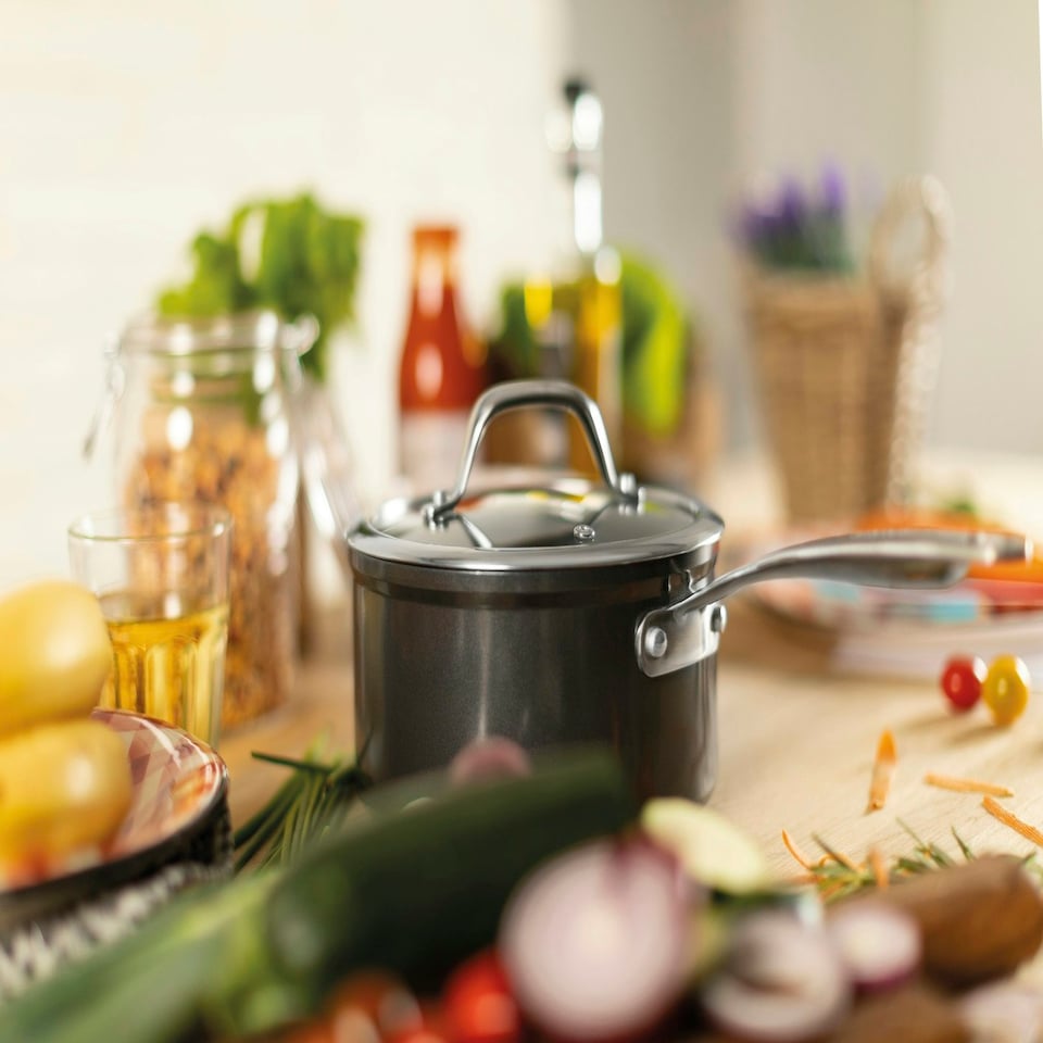 image 1 of Easy Pro 3PC Saucepan Set Black