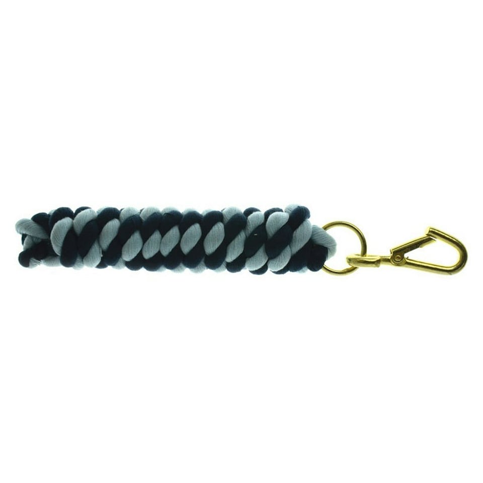 Hy Two Tone Twisted Lead Rope - Navy/Cambridge Blue - 2.2 metres