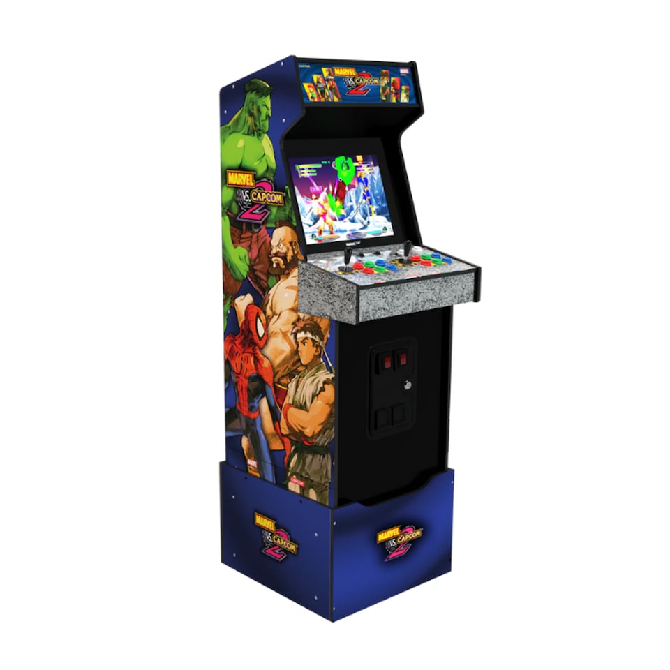 image 1 of Arcade1Up Marvel vs Capcom 2 Arcade Machine | Blue