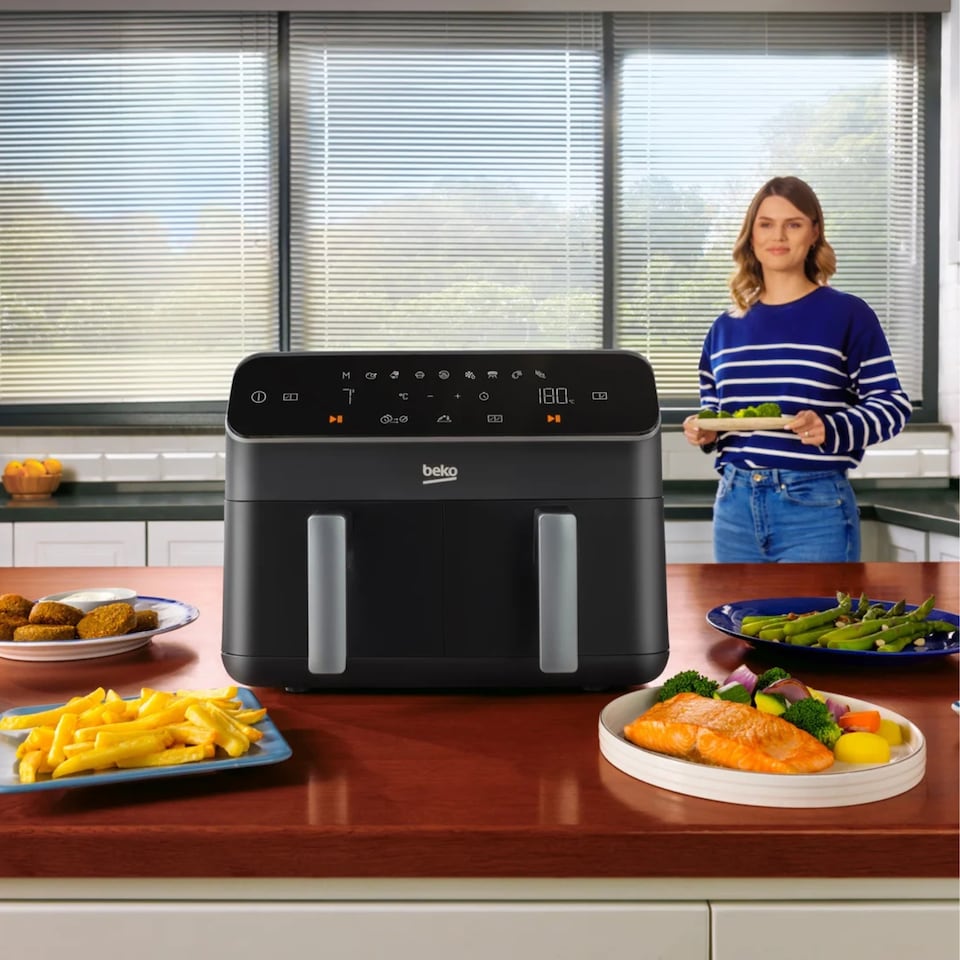 image 1 of BEKO ExpertFry FRL5387B Dual Zone Air Fryer 8.5L Black