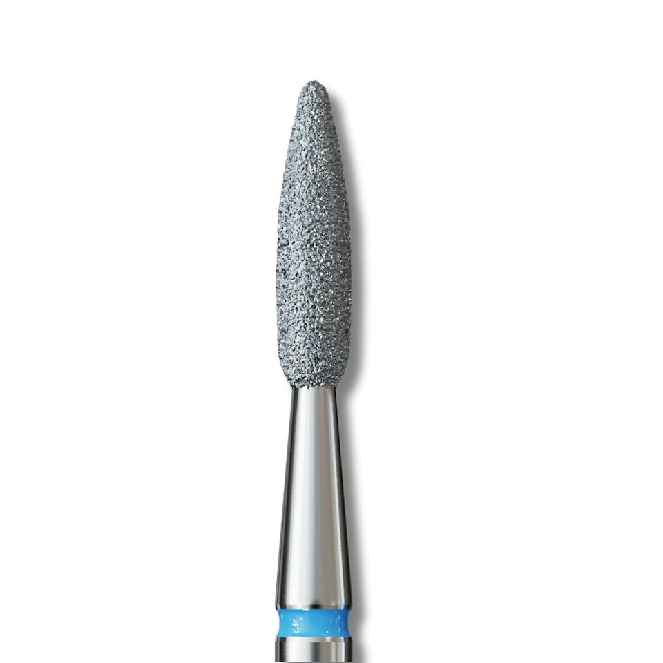 IQ Nails Diamond Nail Drill Bit Long Flame Medium Fine 2.1mm 243R.524.021