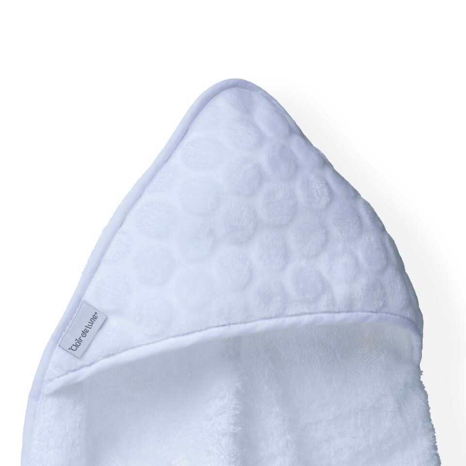 image 1 of Clair de Lune Marshmallow Hooded Towel - White