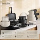 image 2 of Kitchen starter set for 6 people with crockery, pots and more | Black | black/taupe | 1