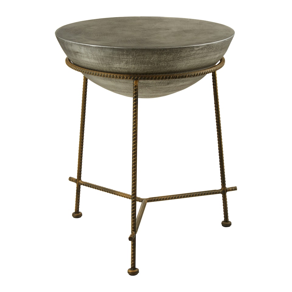 image 1 of Interiors by Premier Round End Table Silver