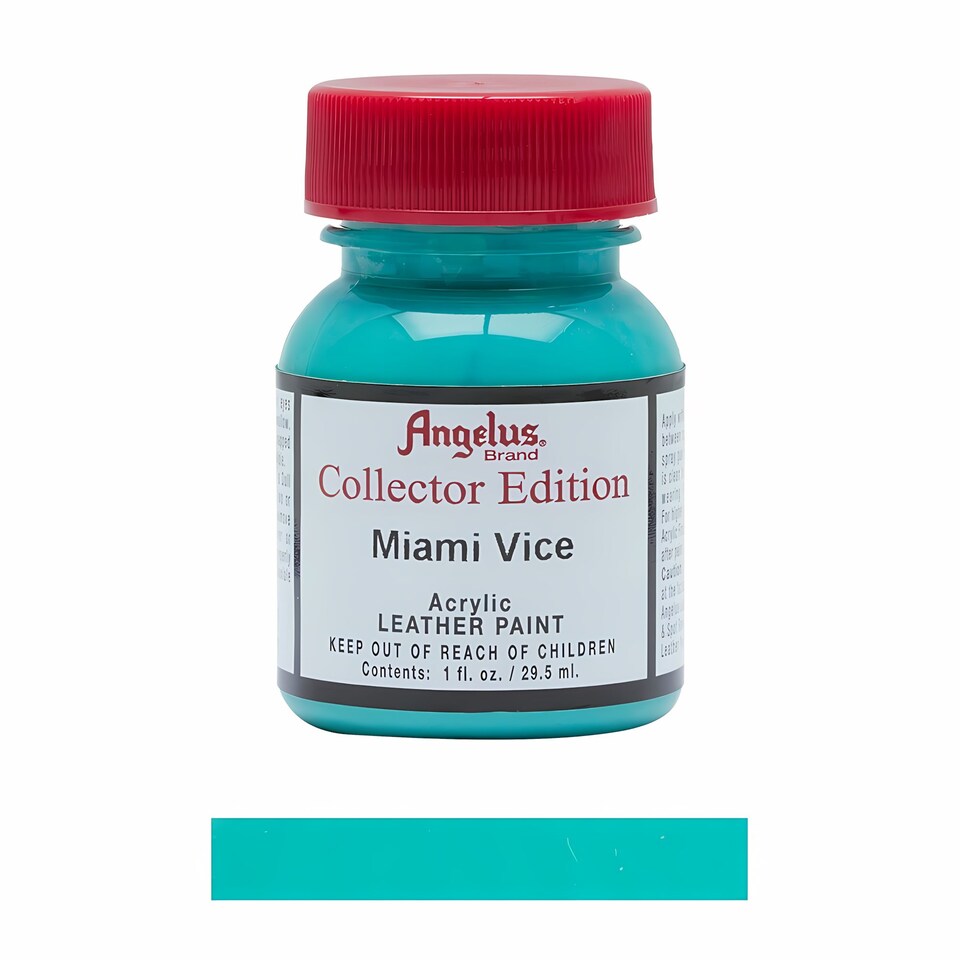 image 1 of Angelus Collection Edition Acrylic Leather Paint - Special Colours 1oz | Blue | Miami Vice