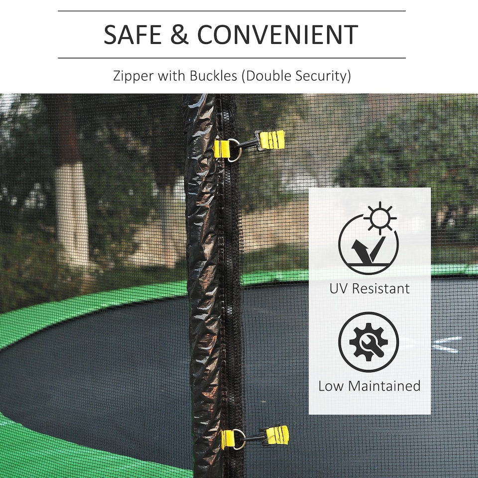 image 1 of HOMCOM 10FT Replacement Safety Trampoline Net Enclosure Surround Outdoor Sports