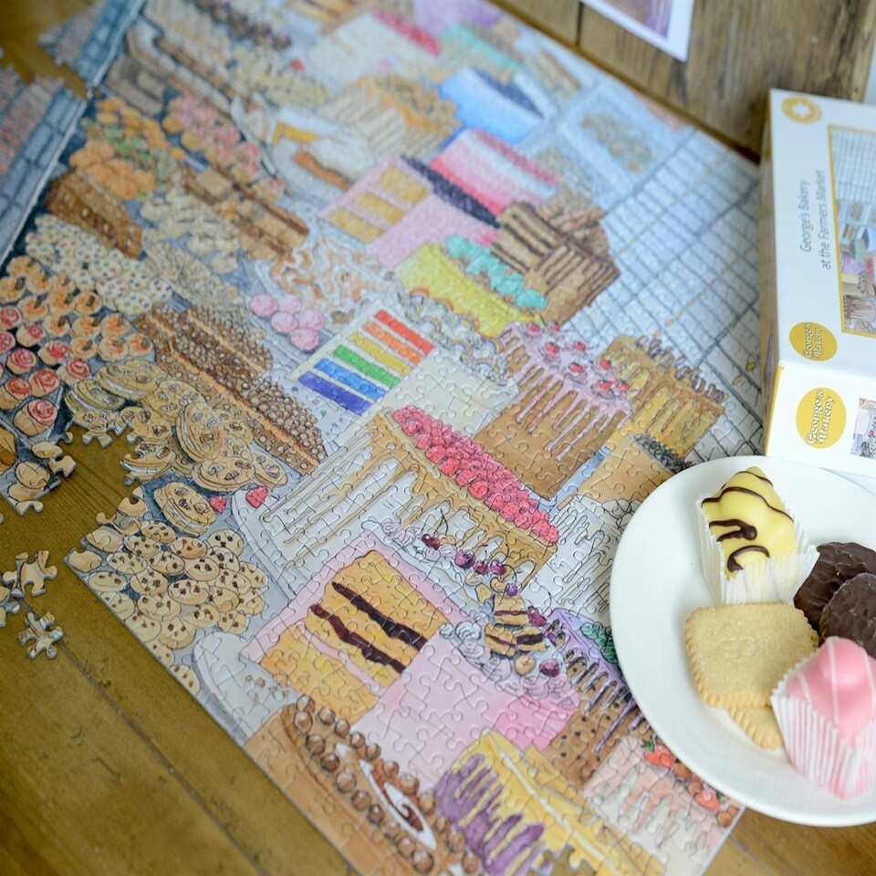 image 1 of At the Farmers Market 1000 Piece Jigsaw Puzzle