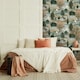 image 2 of Holden Décor Swan Lake Wallpaper - Orange/Green - 10m x 53cm Orange