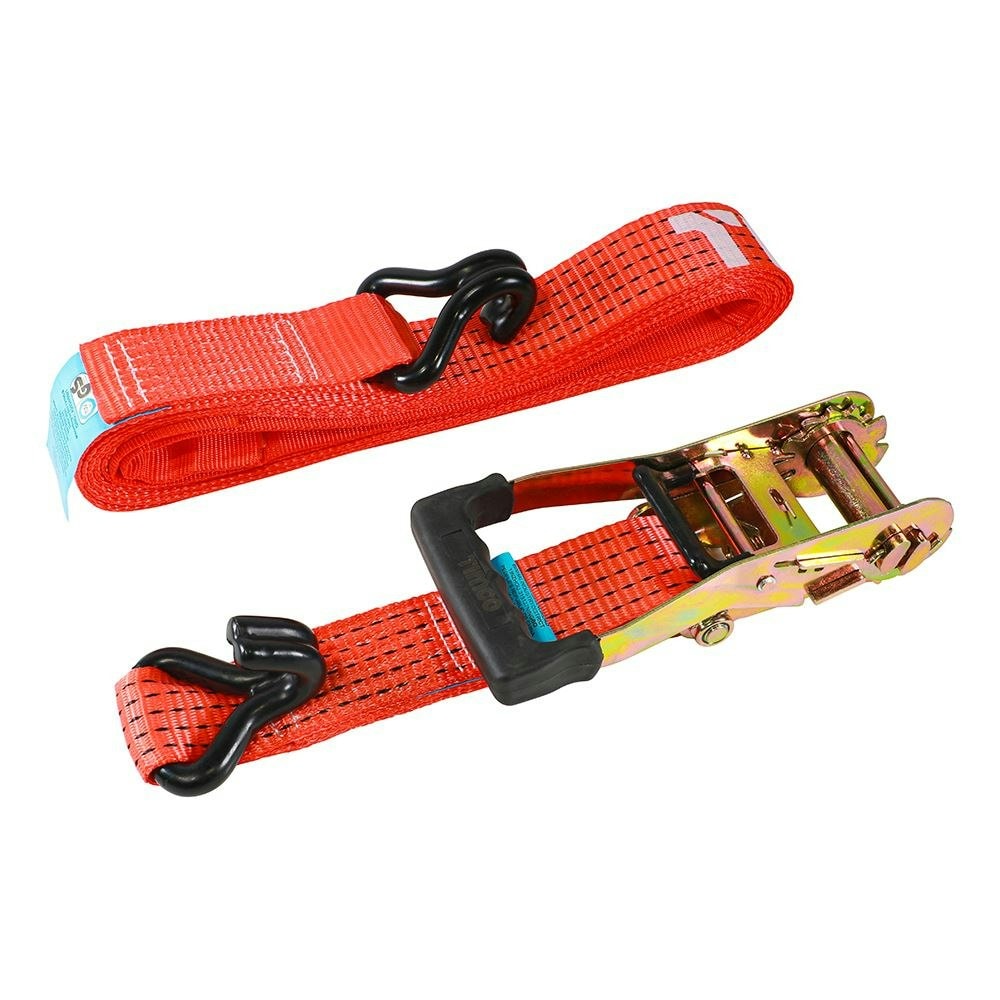 Timco - Ratchet Strap - J Hook - Heavy Duty (Size 5m x 50mm - 1 Each)