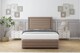 image 1 of Sloomy Ashford Mink Plush Divan Bed With Mattress 2 Drawers Right Side With 26" Strutted Headboard & 12" Matching Footboard 4' Small Double | Brown | Mink | Small Double | 1