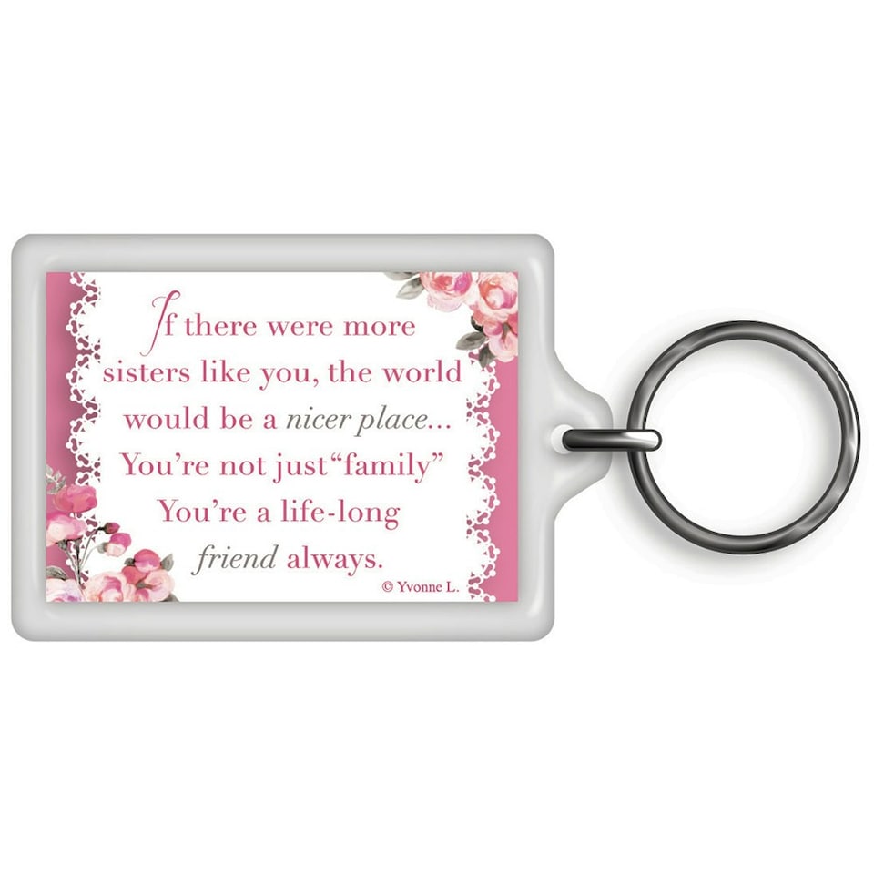 image 1 of A Special Sister Celebrity Style World's Best Keyring