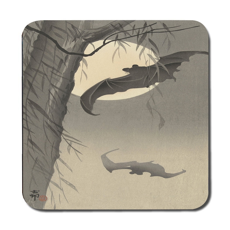 image 1 of 12 Piece Placemat And Coaster Set With Designer Artwork Wood Bottom