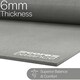 image 3 of Non Slip Yoga Mat (6mm Thick) - Grey
