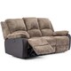 image 2 of Postana 3 Seater Electric High Back Jumbo Cord Fabric Recliner Sofa (Brown)