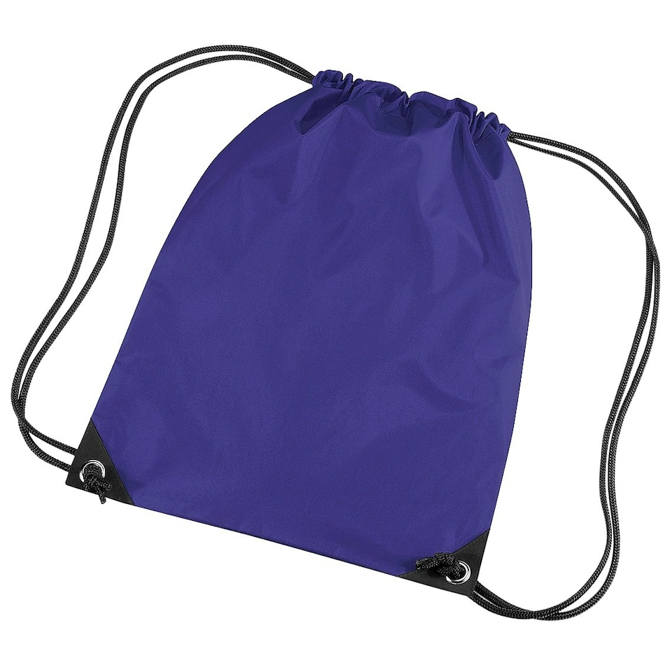 image 1 of Bagbase Premium Gymsac Water Resistant Bag (11 Litres) - Purple - One Size Purple | One Size