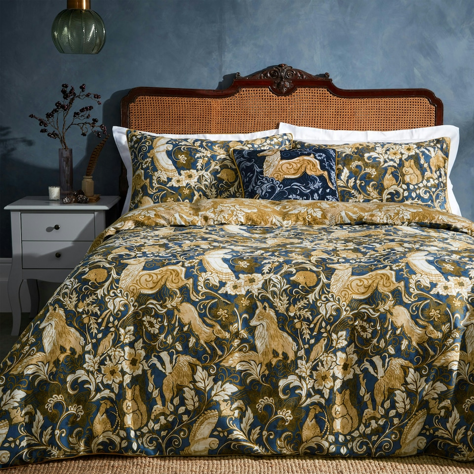 image 1 of Paoletti Harewood Heritage Premium Cotton King Duvet Cover Set