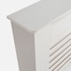 image 8 of OHS MDF Horizontal Slat Grilled Radiator Cover, Small - White White