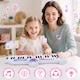 image 8 of 40-Key Folding Piano Keyboard Toy – Portable Electronic Music Toy with Lights & Sound (Pink)