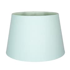 Classic 10 Inch Duck Egg Linen Fabric Drum Table-Pendant Lamp Shade 60w Maximum | Blue