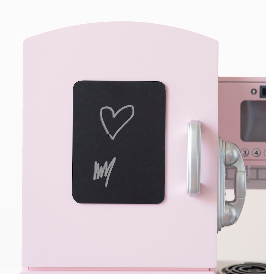 image 1 of Kidoz Signature Wooden Play Kitchen - Role Play Kitchen - Pink | Pink