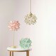 image 1 of ValueLights Reine Glass Flower Ceiling Light Shade / Table Lampshade - Clear