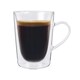 image 5 of Rink Drink Double Walled Coffee Glasses - 285ml - Pack of 6 | Clear | Clear