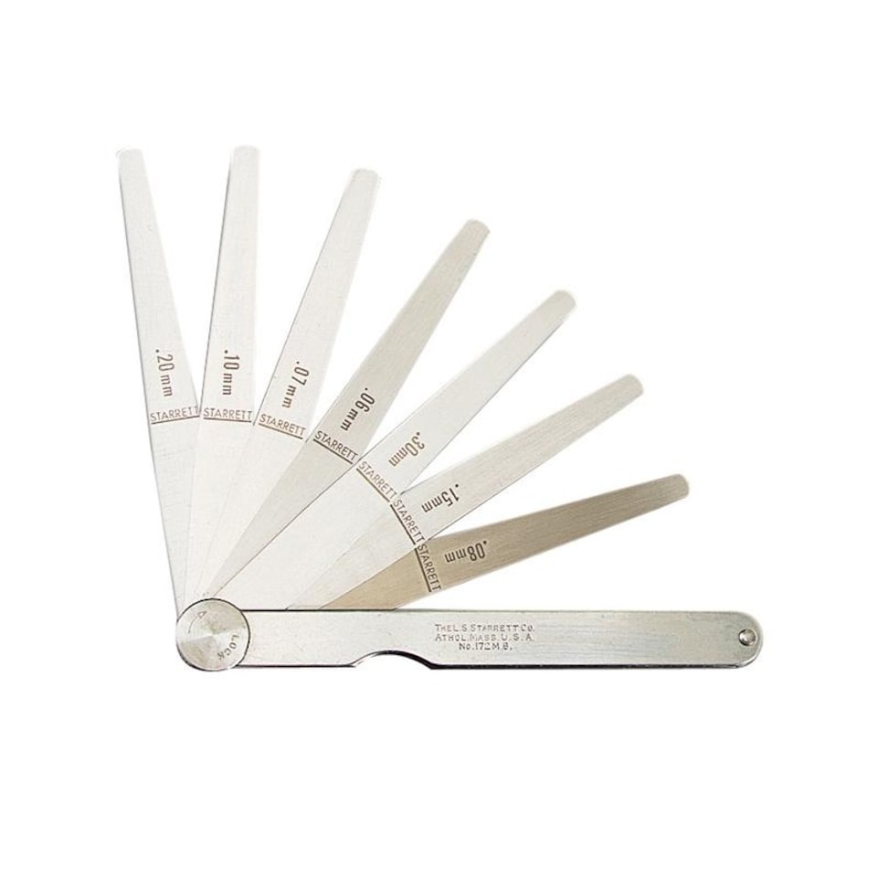 Starrett Metric Feeler Gauge Set | Multi | Multi Colour | 0.03-0.5mm | 1