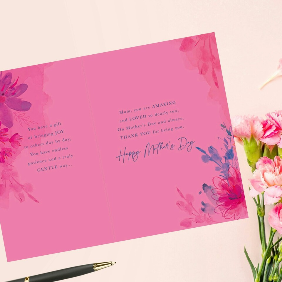 image 1 of Words 'n' Wishes Mother's Day Card to my Mum on Mother's Day, 22 x 15.5 cms, Multi-coloured