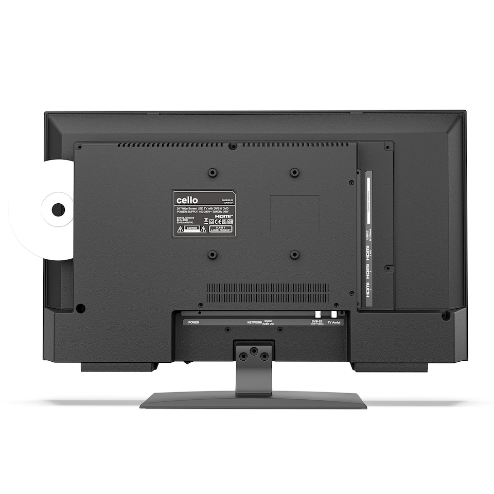 image 1 of Cello 24 inch Smart Samsung Plus TV with DVD Player | Black | Black | 24" | 1