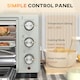 image 6 of HOMCOM Mini Oven 21L Electric Grill w/ Adjustable Temp 1400W, Silver Tone