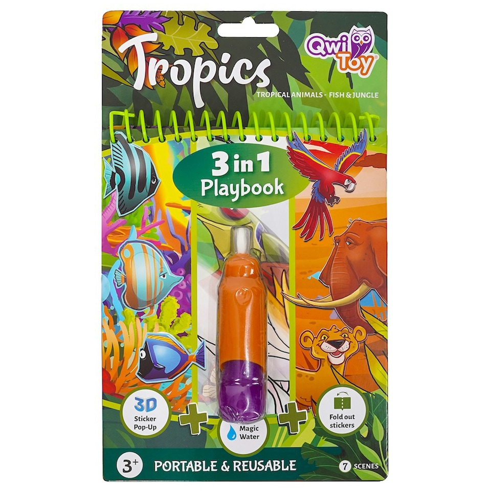 image 1 of QwiToys 3 in 1 Tropics Playbook